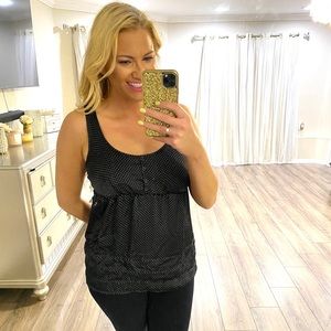 Black &‎ White Tie Back Top 🖤